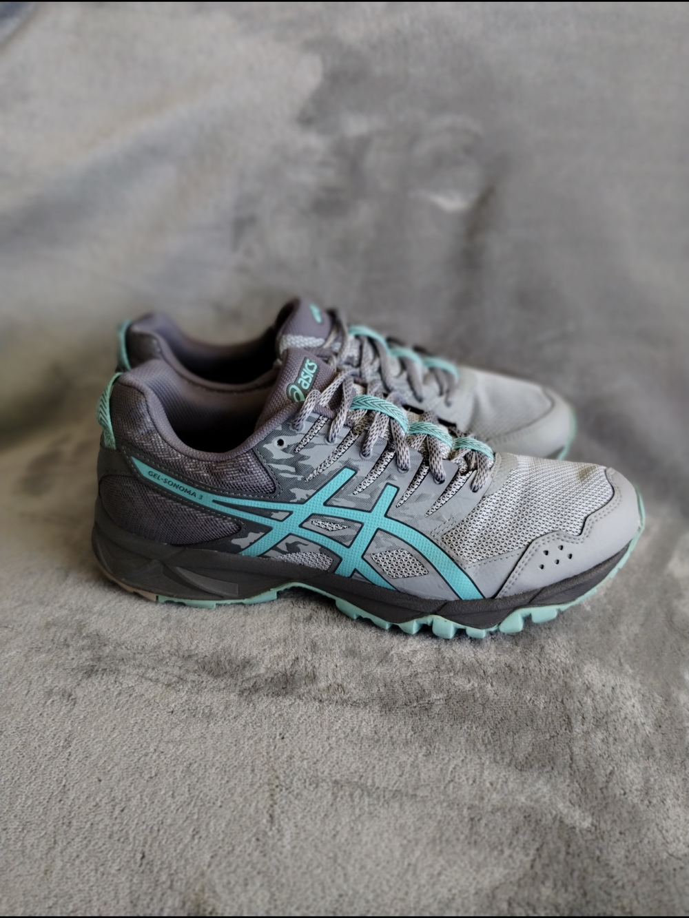 ASICS Gel-Sonoma 3 Trail Running Shoes Gray Mint Women’s 10 EU 42